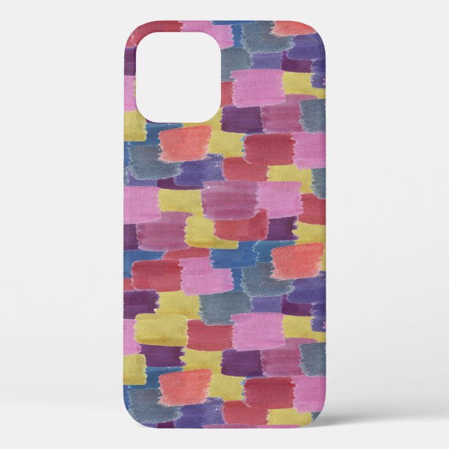 Funda De Case-Mate Para iPhone acuarela abstracta: fondo salpicado sin costuras. (Reverso )