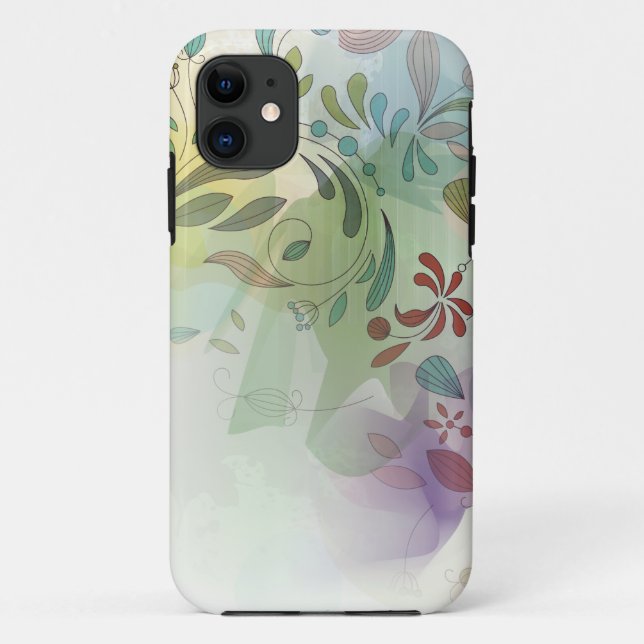 Funda De Case-Mate Para iPhone acuarela abstracta iPhone5 floral (Reverso)