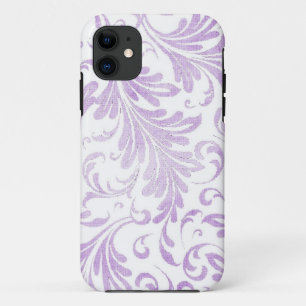 Funda Para iPhone 11 Acuarela Acanthus deja Lilac morado blanco