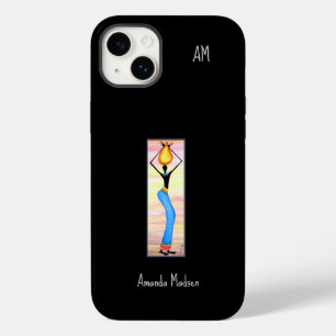 Funda Para iPhone 14 Plus De Case-Mate Acuarela, arte africano, vendedor de aceite de coc