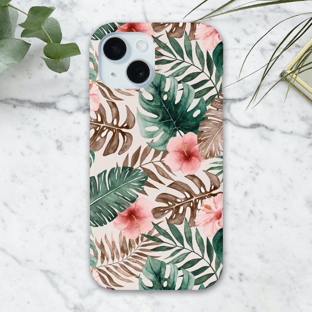 Funda De Case-Mate Para iPhone Acuarela Boho moderna Floral tropical (Subido por el creador)