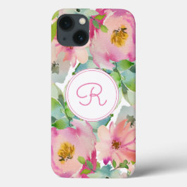 Funda Para iPhone 13 Acuarela Boho Pastel