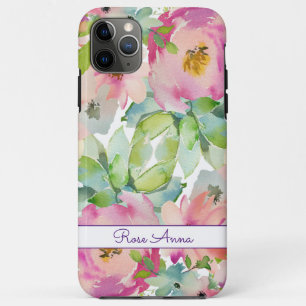 Funda Para iPhone 11 Pro Max Acuarela Boho Pastel