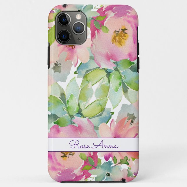 Funda De Case-Mate Para iPhone Acuarela Boho Pastel (Reverso)