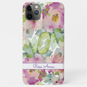 Funda Para iPhone 11 Pro Max Acuarela Boho Pastel