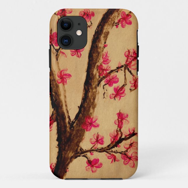 Funda De Case-Mate Para iPhone Acuarela Cherryblossom (Reverso)