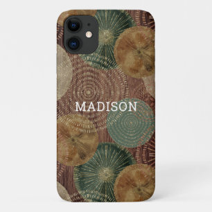 Funda Para iPhone 11 Acuarela Concha Náutica Madera Personalizada