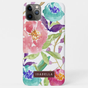 Funda Para iPhone 11 Pro Max Acuarela de jardín floral