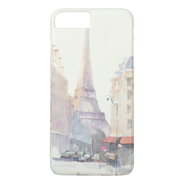 Funda De Case-Mate Para iPhone Acuarela de la torre Eiffel el | París (Reverso)