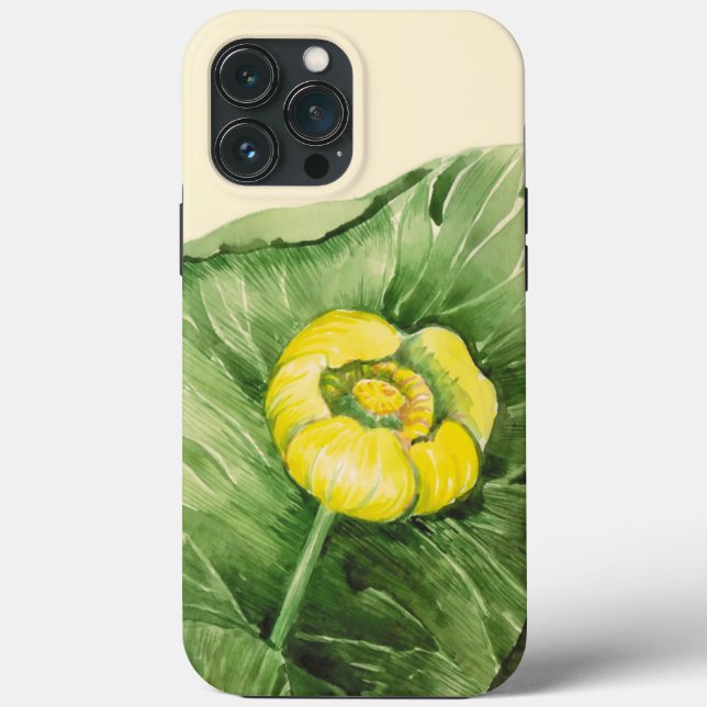Funda De Case-Mate Para iPhone acuarela de lirio (Reverso )