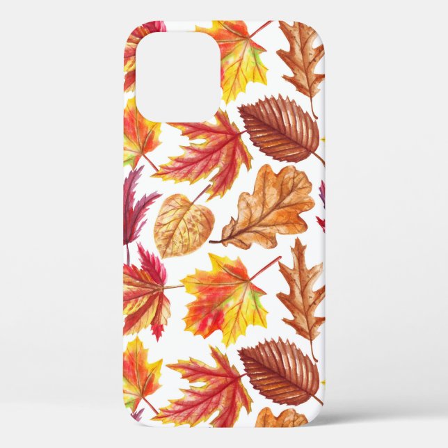 Funda De Case-Mate Para iPhone Acuarela de otoño de composición botánica, perfect (Reverso )
