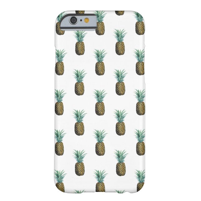 Funda De Case-Mate Para iPhone Acuarela de piña tropical (Reverso)