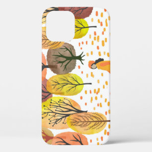 Funda Para iPhone 12 Acuarela del parque otoñal: Escena vintage