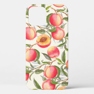 Funda Para iPhone 12 acuarela dibujada a mano patrón transparente con n