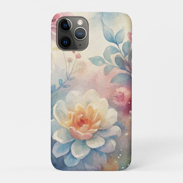 Funda De Case-Mate Para iPhone  acuarela estética   (Reverso)