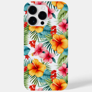 Funda Para iPhone 14 Pro Max De Case-Mate Acuarela exótica floral hawaiana