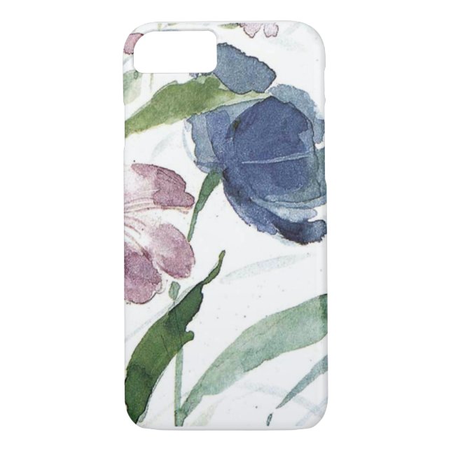 Funda De Case-Mate Para iPhone acuarela floral (Reverso)