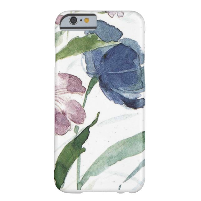 Funda De Case-Mate Para iPhone acuarela floral (Reverso)
