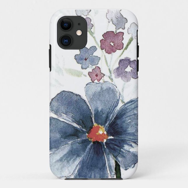 Funda De Case-Mate Para iPhone acuarela floral (Reverso)