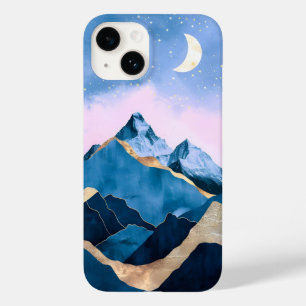 Funda Para iPhone 14 De Case-Mate Acuarela Golden Celestial Peaks