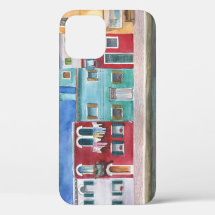 Funda Para iPhone 12 Acuarela Italia: Mano dibujada