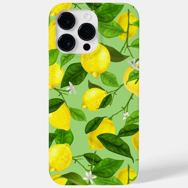 Funda De Case-Mate Para iPhone Acuarela Limón 3 (Reverso)
