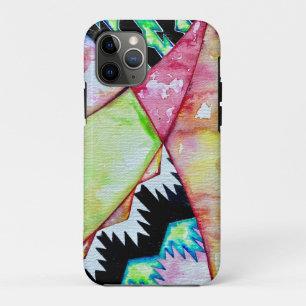 Funda Para iPhone 11 Pro acuarela moderna de diseño de cestas nativas ameri