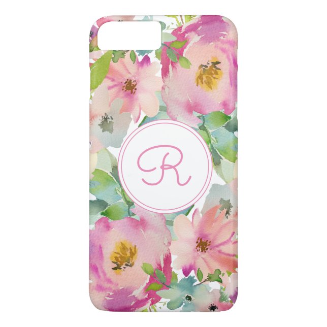 Funda De Case-Mate Para iPhone Acuarela Pastel Boho (Reverso)