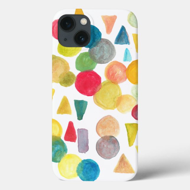 Funda De Case-Mate Para iPhone acuarela pintada a mano (Reverso)