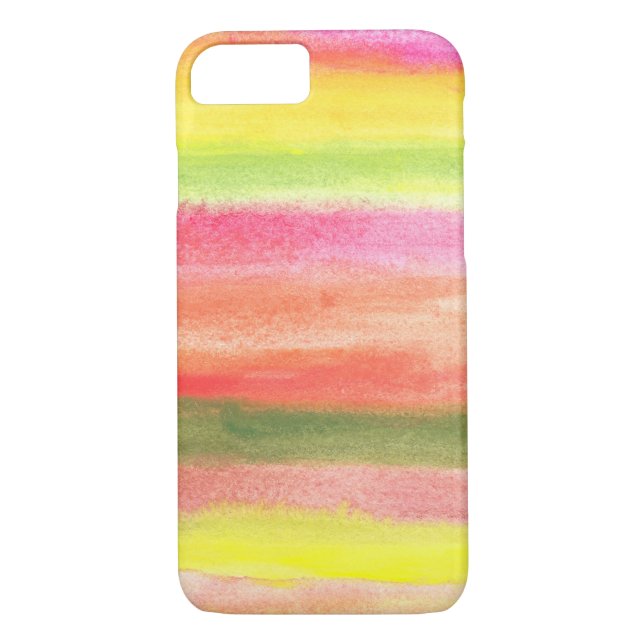 Funda De Case-Mate Para iPhone acuarela pintada a mano (Reverso)