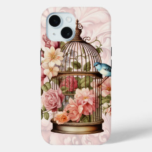 Funda Para iPhone 15 Acuarela Romántica Vintage Floral