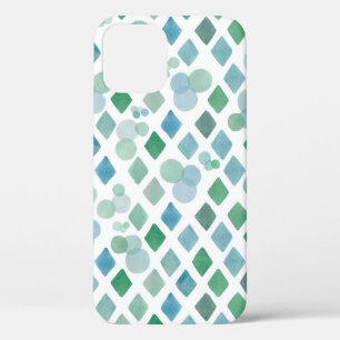 Funda Para iPhone 12 Acuarela sin inconvenientes sobre un fondo blanco