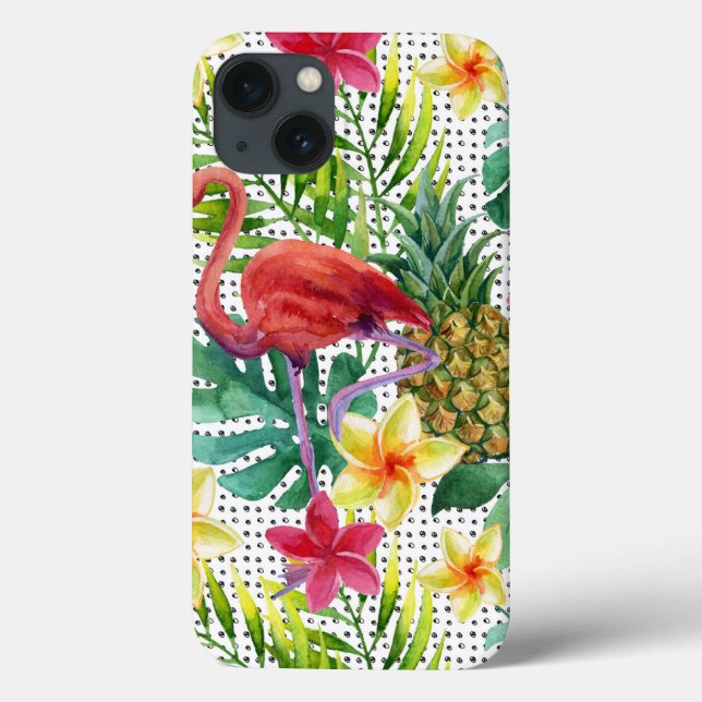Funda De Case-Mate Para iPhone Acuarela tropical (Reverso)