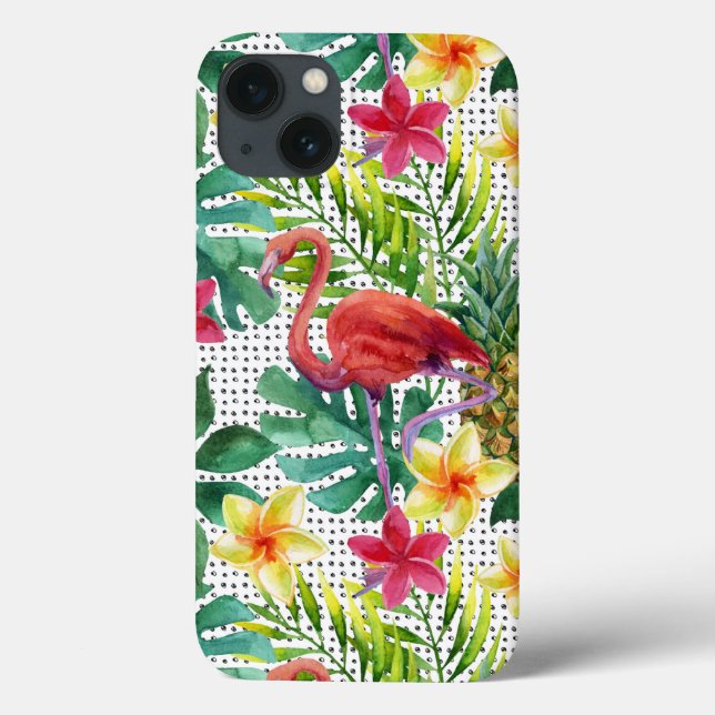 Funda De Case-Mate Para iPhone Acuarela tropical (Reverso)