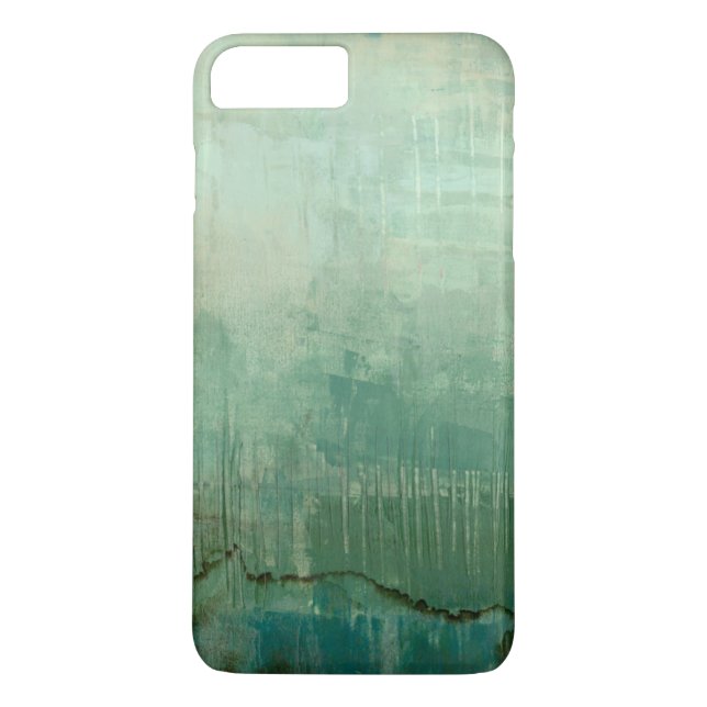 Funda De Case-Mate Para iPhone Acuarela verde contemporánea (Reverso)
