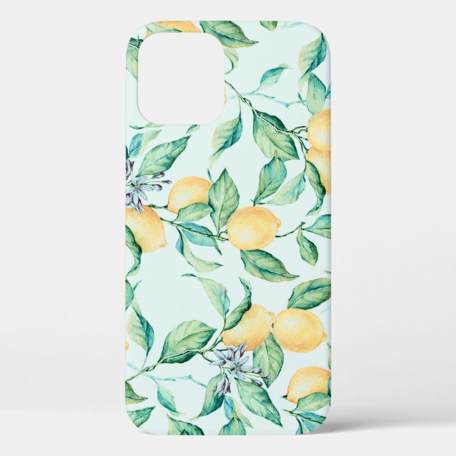Funda De Case-Mate Para iPhone Acuarela verde limón: Romance sin foco (Reverso )