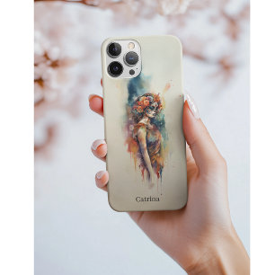 Funda Para iPhone 11 Acuarela vibrante Dia de los Muertos Catrina