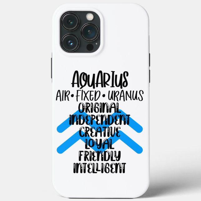 Funda De Case-Mate Para iPhone Acuario  (Reverso )