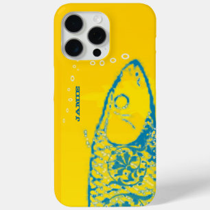 Funda Para iPhone 15 Pro Max Acuario de colores y peces amarillos