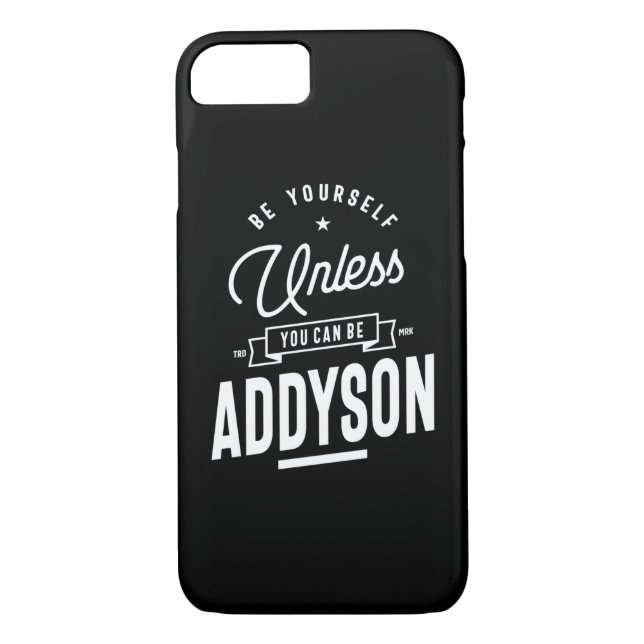 Funda De Case-Mate Para iPhone Addyson Nombre Personalizado Cumpleaños (Reverso)