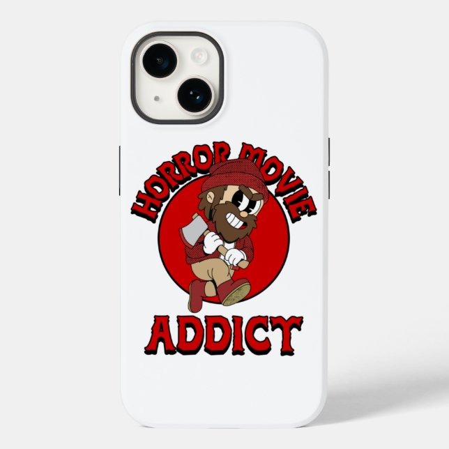 Funda De Case-Mate Para iPhone Adicto a Películas de Terror (Reverso )