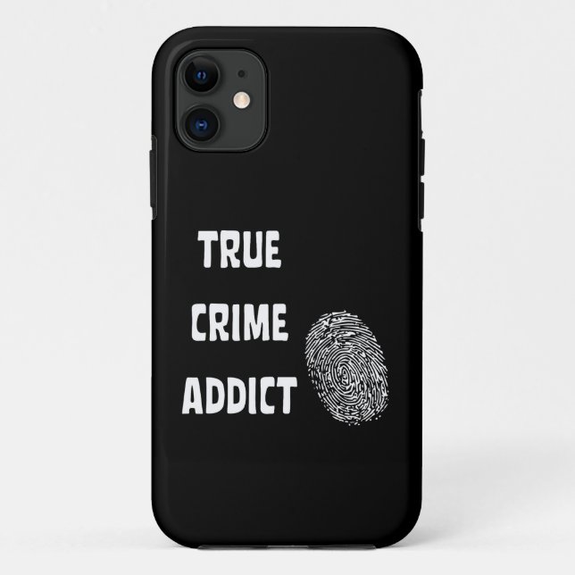 Funda De Case-Mate Para iPhone Adicto al crimen verdadero (Reverso)