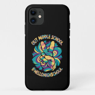 Funda Para iPhone 11 Adiós a la escuela intermedia Hola Escuela Secunda