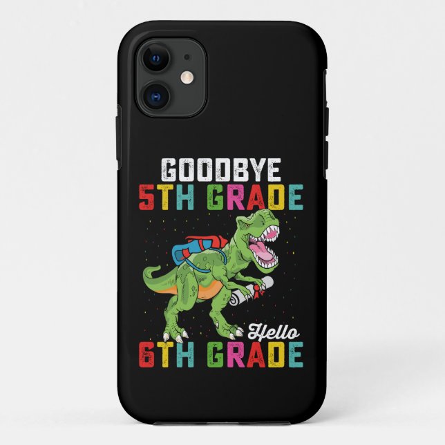 Funda De Case-Mate Para iPhone Adiós a los dinosaurios Rex de 6º grado (Reverso)