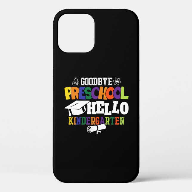 Funda De Case-Mate Para iPhone Adiós Preescolar Hola Kinder PreK (Reverso )