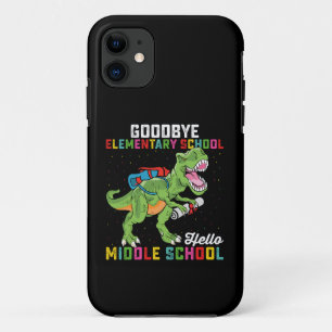 Funda Para iPhone 11 Adiós primaria hola T Rex de la escuela media