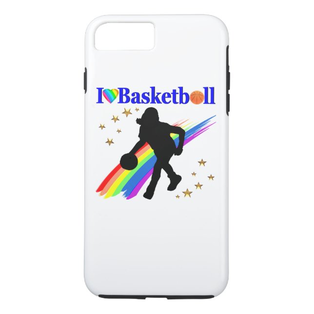 FUNDA DE Case-Mate PARA iPhone ADIVINANTE ME ENCANTA EL DISEÑO DE BALONCESTO (Reverso)