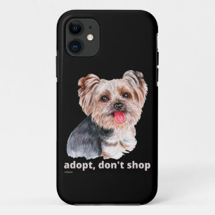 Funda Para iPhone 11 ADOPTAR, NO COMPRAR (Yorkshire Terrier) lindo perr