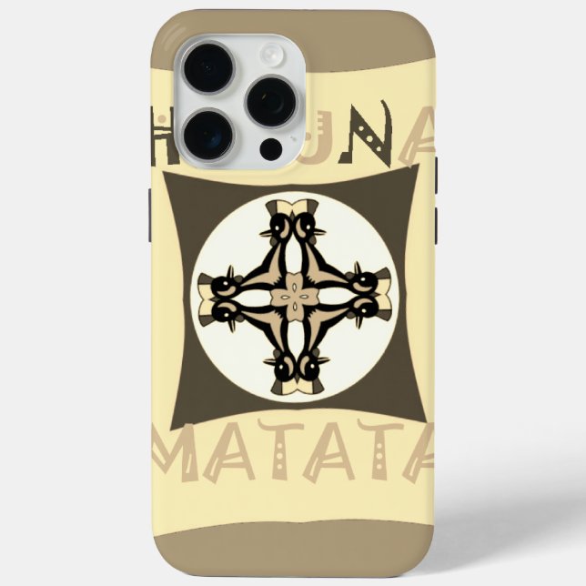 Funda De Case-Mate Para iPhone Adoptar un estilo alegre: Fun Girly Hakuna Matata (Reverso )