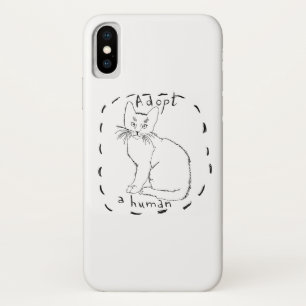 Funda Para iPhone X Adoptar un ser humano